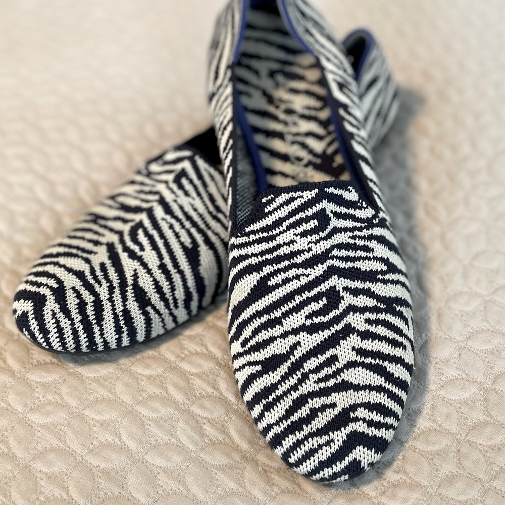 Retired Navy Zebra Rothy’s Loafer